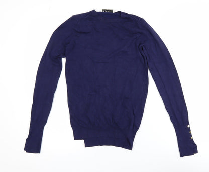 Womens UK Size 8 Zara Blue Pullover Jumper