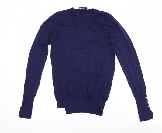 Womens UK Size 8 Zara Blue Pullover Jumper