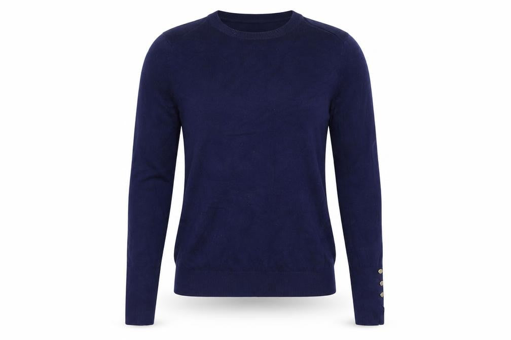Womens UK Size 8 Zara Blue Pullover Jumper
