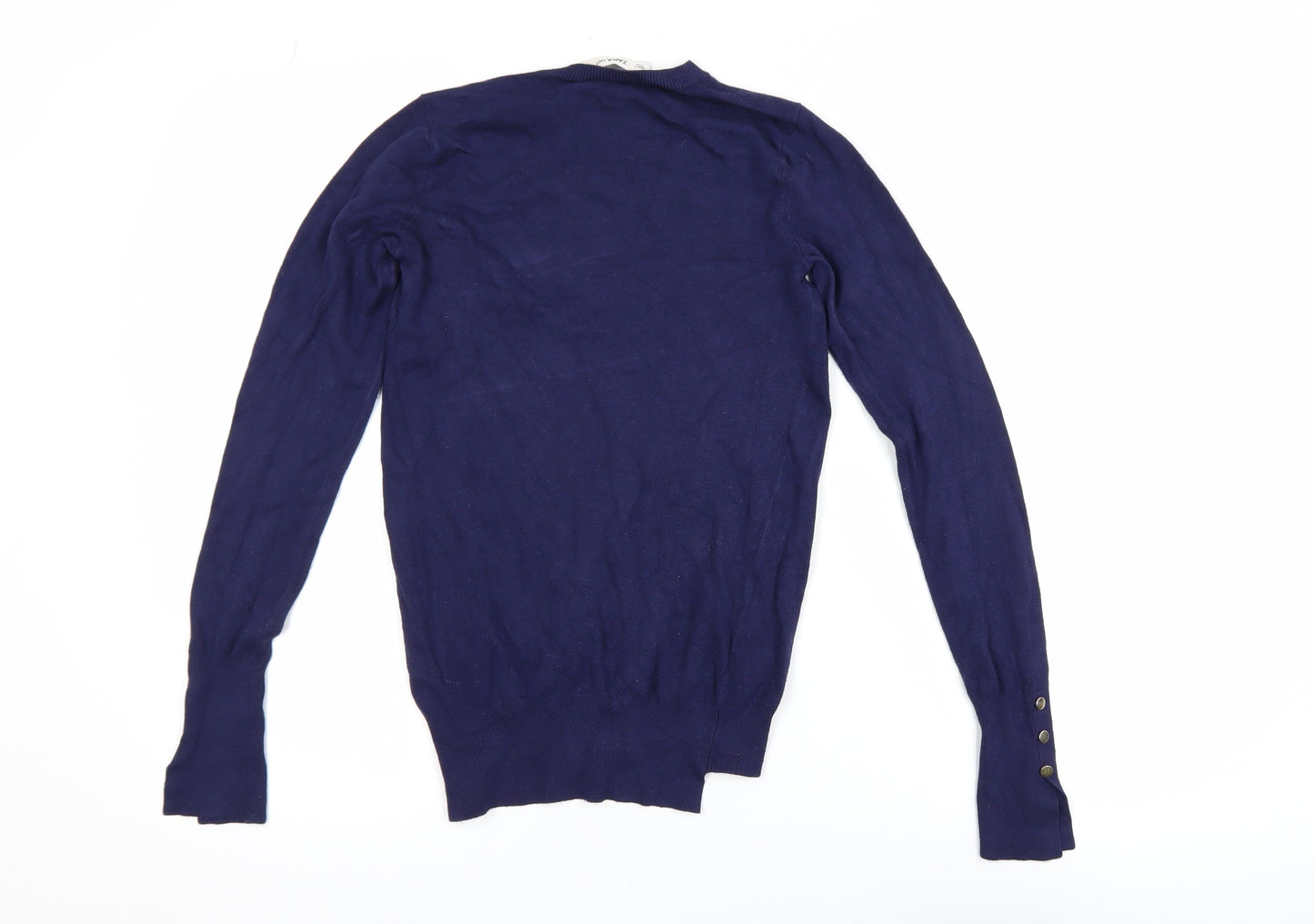 Womens UK Size 8 Zara Blue Pullover Jumper