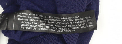 Womens UK Size 8 Zara Blue Pullover Jumper