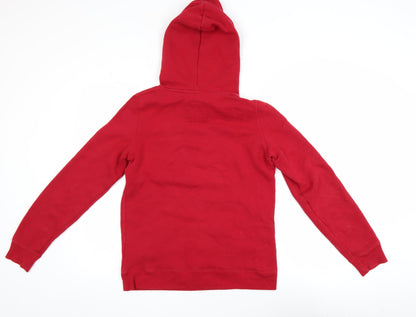 Womens UK Size S Hollister Red Pullover Hoodie