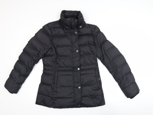 Womens UK Size S Tommy Hilfiger Black Puffer Jacket