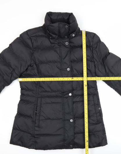 Womens UK Size S Tommy Hilfiger Black Puffer Jacket