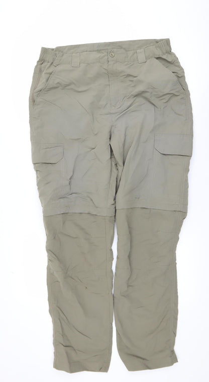Mens UK Size 34 Mountain Warehouse Regular Fit Cargo Beige Trousers