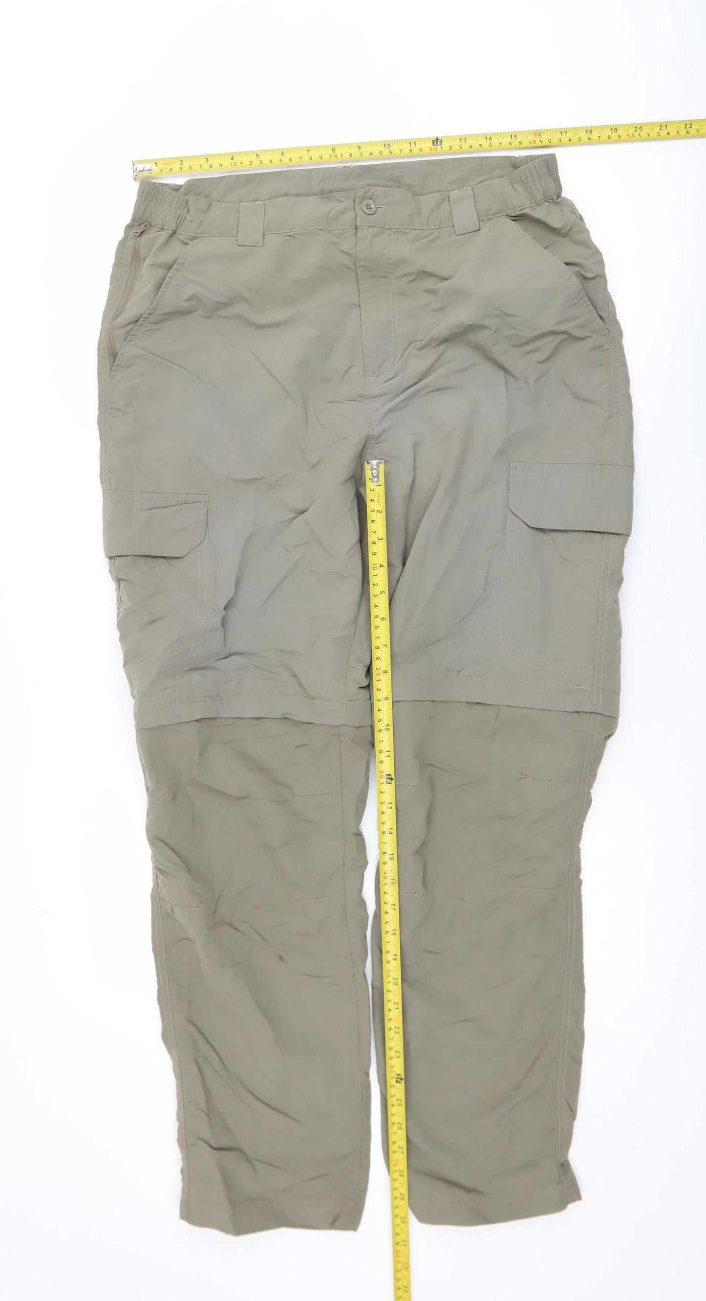 Mens UK Size 34 Mountain Warehouse Regular Fit Cargo Beige Trousers