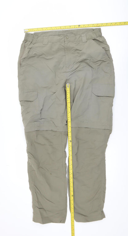Mens UK Size 34 Mountain Warehouse Regular Fit Cargo Beige Trousers