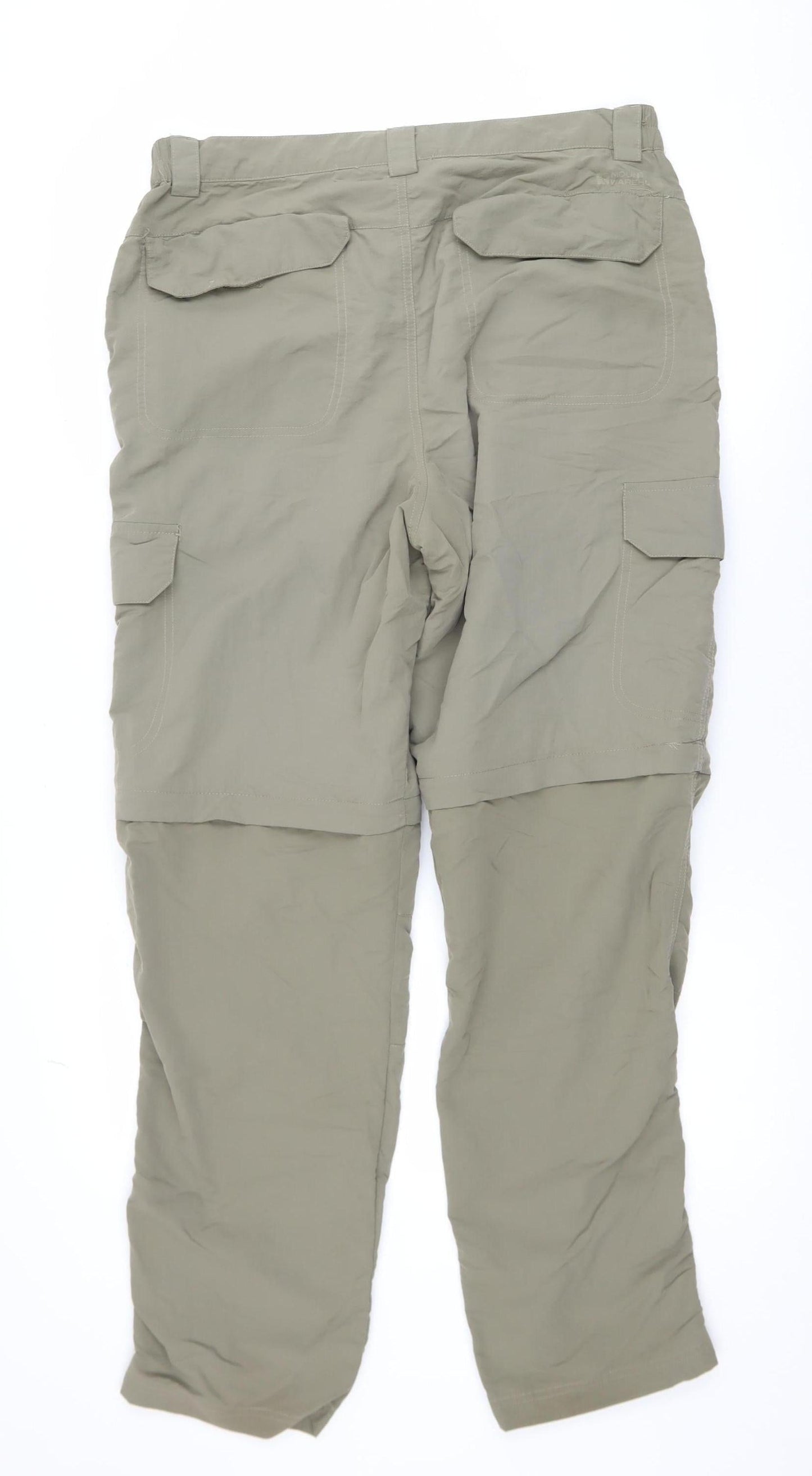 Mens UK Size 34 Mountain Warehouse Regular Fit Cargo Beige Trousers