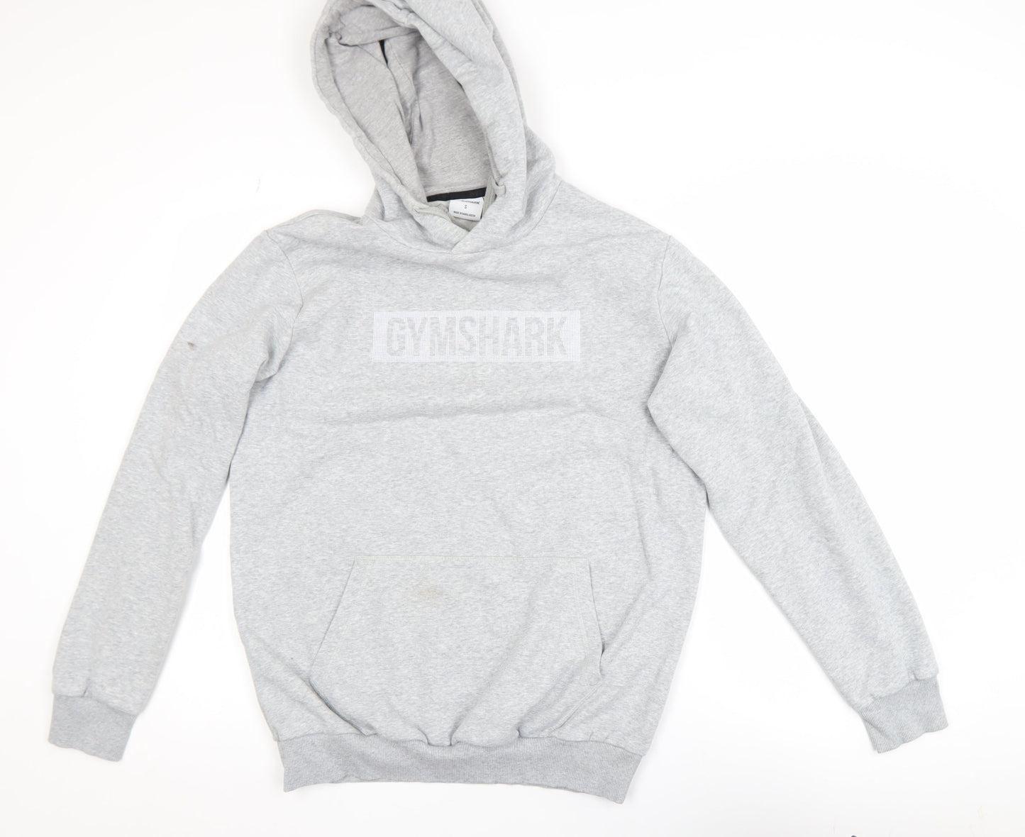 Mens UK Size S Gymshark Grey Pullover Hoodie