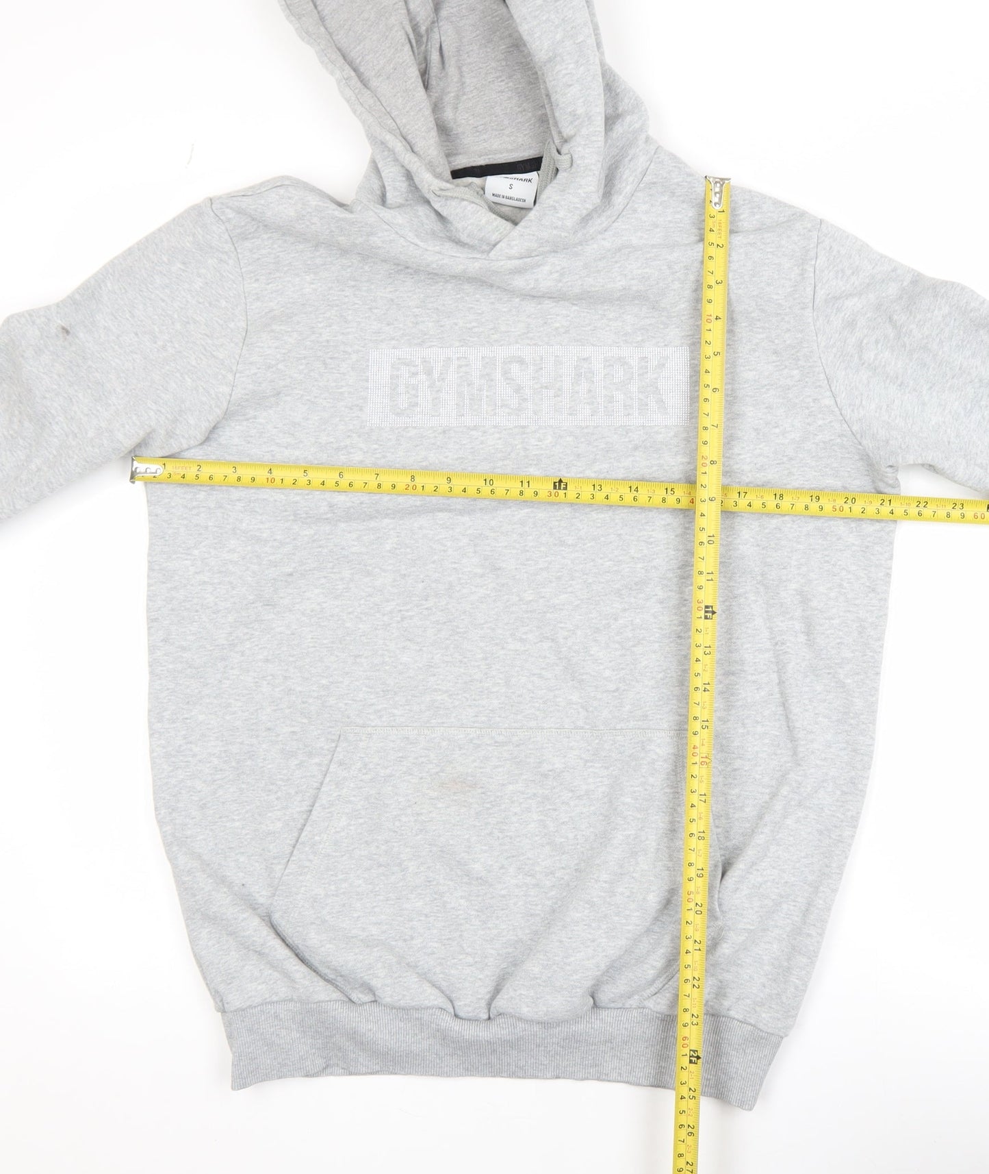 Mens UK Size S Gymshark Grey Pullover Hoodie