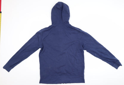 FatFace Mens Blue Full Zip Hooded Jacket Size M Cotton Blend