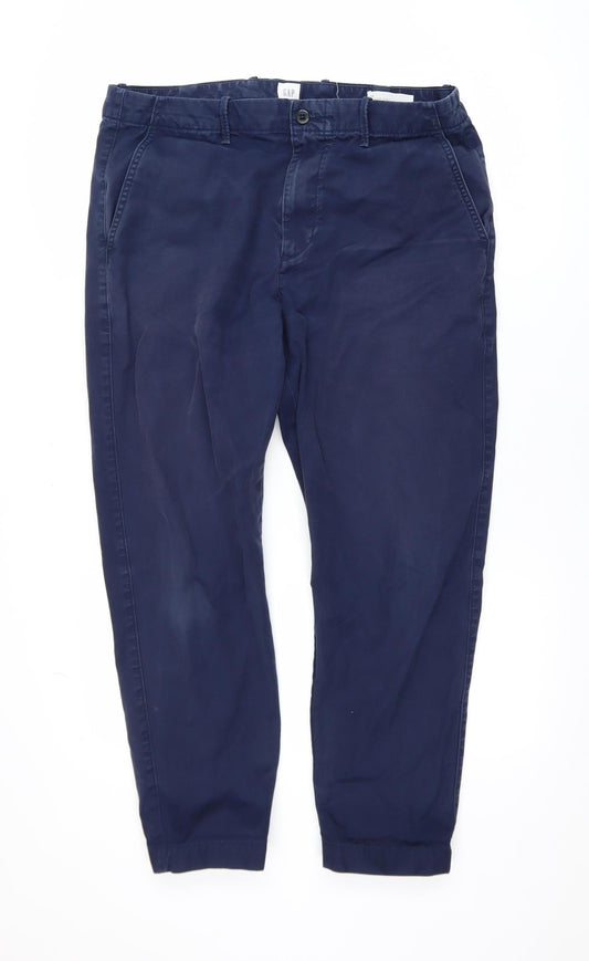 Mens UK Size 34 Gap Relaxed Fit Tapered Jeans