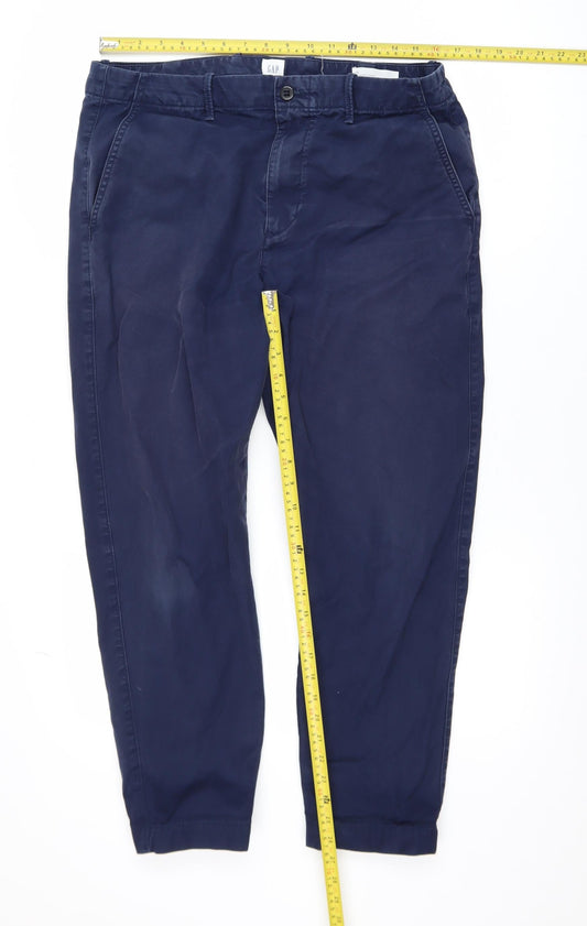 Mens UK Size 34 Gap Relaxed Fit Tapered Jeans
