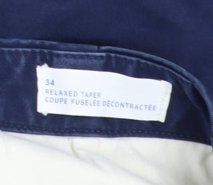 Mens UK Size 34 Gap Relaxed Fit Tapered Jeans