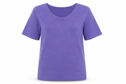 Marks and Spencer Women’s Purple Acrylic Short Sleeve Knit Top Size 20