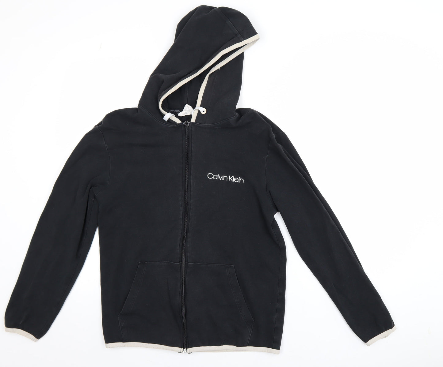 Mens UK Size S Calvin Klein Black Basic Jacket