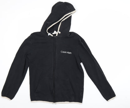 Mens UK Size S Calvin Klein Black Basic Jacket
