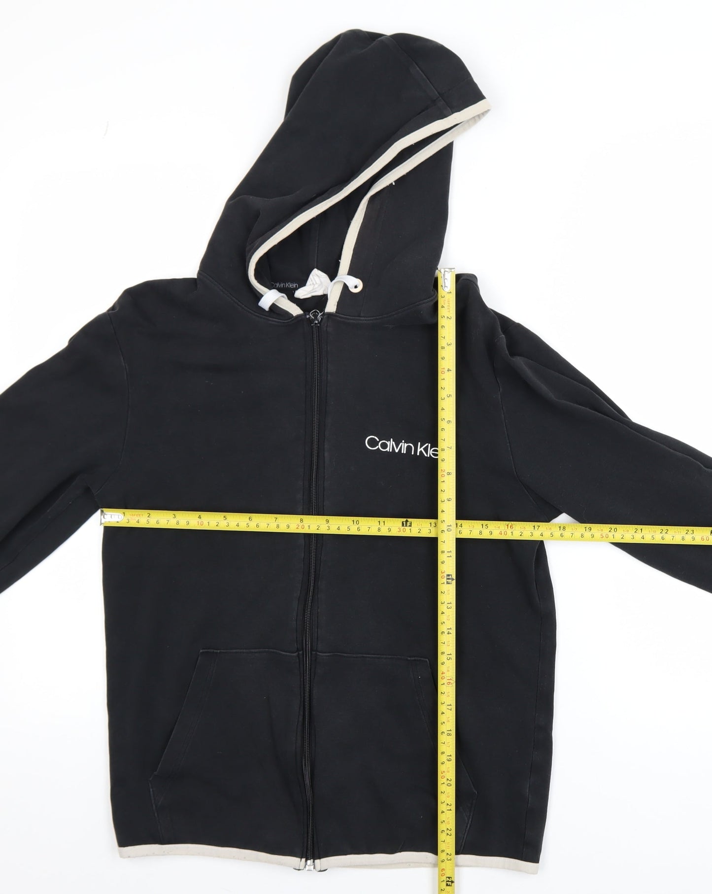 Mens UK Size S Calvin Klein Black Basic Jacket