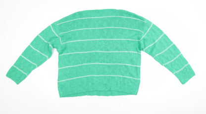 Womens UK Size 18 Golddigga Green Pullover Jumper