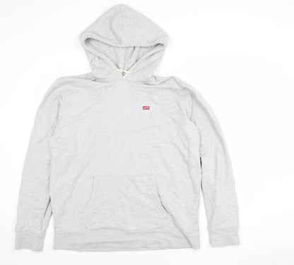 Mens UK Size L Levi's Grey Pullover Hoodie