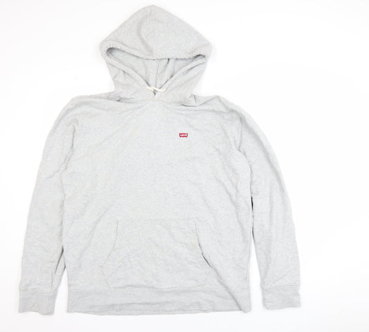 Mens UK Size L Levi's Grey Pullover Hoodie
