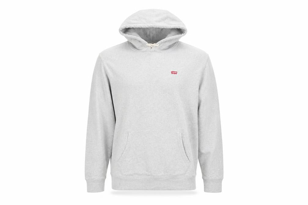 Mens UK Size L Levi's Grey Pullover Hoodie