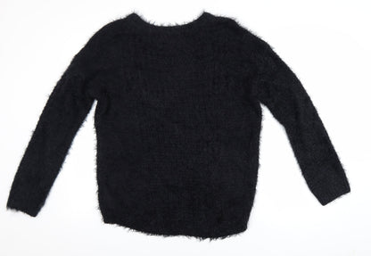 Womens UK Size 14 New Look Black Pullover Jumper