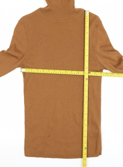 Womens UK Size L Uniqlo Brown Pullover Jumper