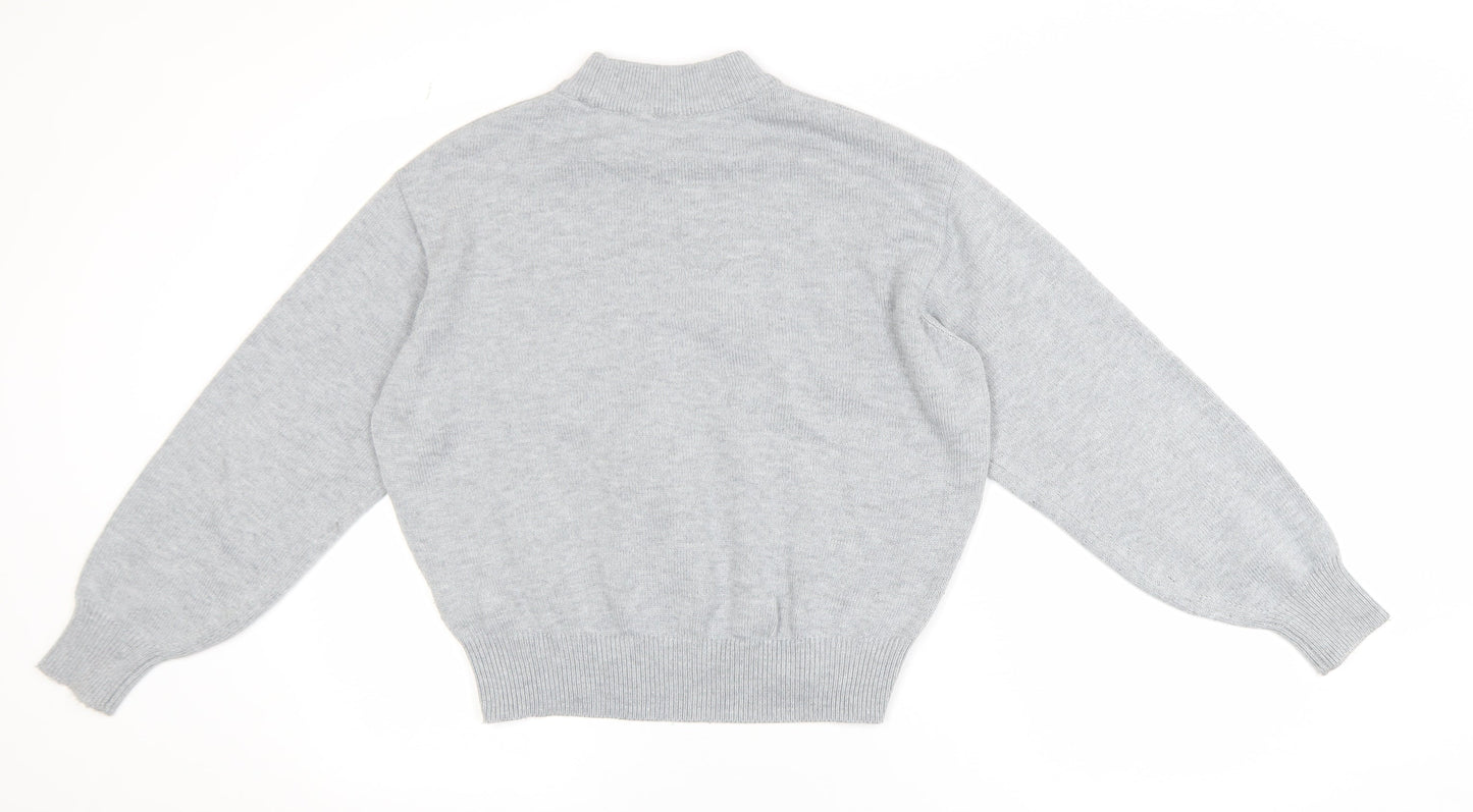 Womens UK Size XS H&M Grey Pullover Jumper