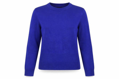 New Look Womens Blue Long Sleeve Crew Neck Pullover Jumper Size 8