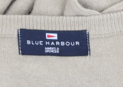Mens UK Size L Marks and Spencer Beige Pullover Jumper