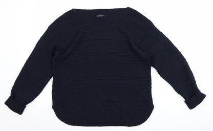Mens UK Size M Crew Clothing Company Blue Pullover Jumper