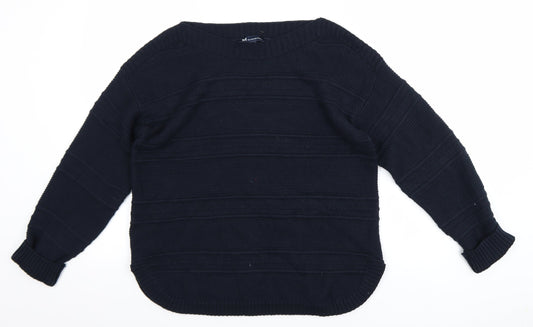 Mens UK Size M Crew Clothing Company Blue Pullover Jumper