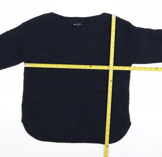 Mens UK Size M Crew Clothing Company Blue Pullover Jumper