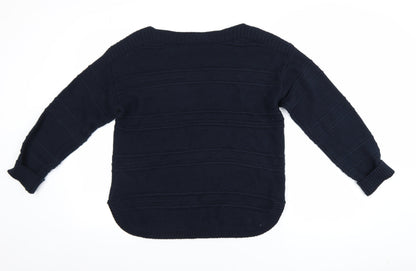 Mens UK Size M Crew Clothing Company Blue Pullover Jumper