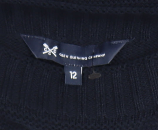 Mens UK Size M Crew Clothing Company Blue Pullover Jumper