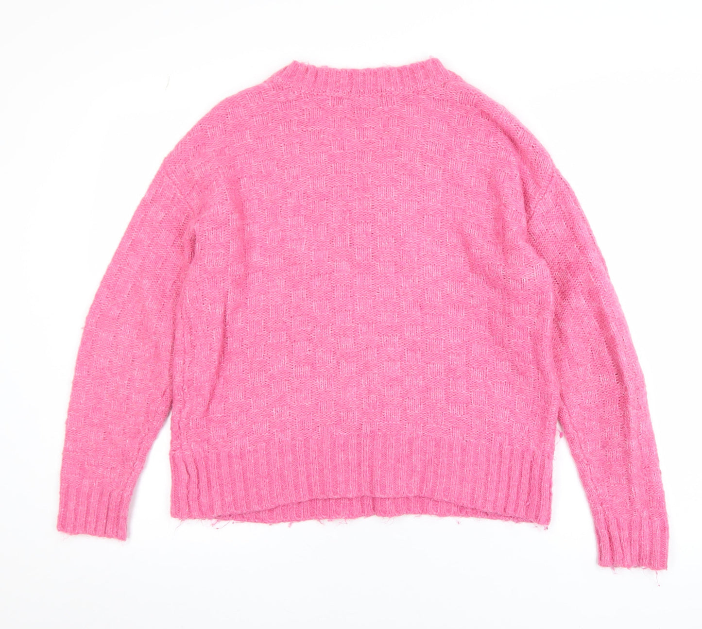 Womens UK Size S Marks and Spencer Pink Pullover Jumper