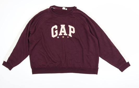 Womens UK Size XL Gap Red Pullover Sweatshirt