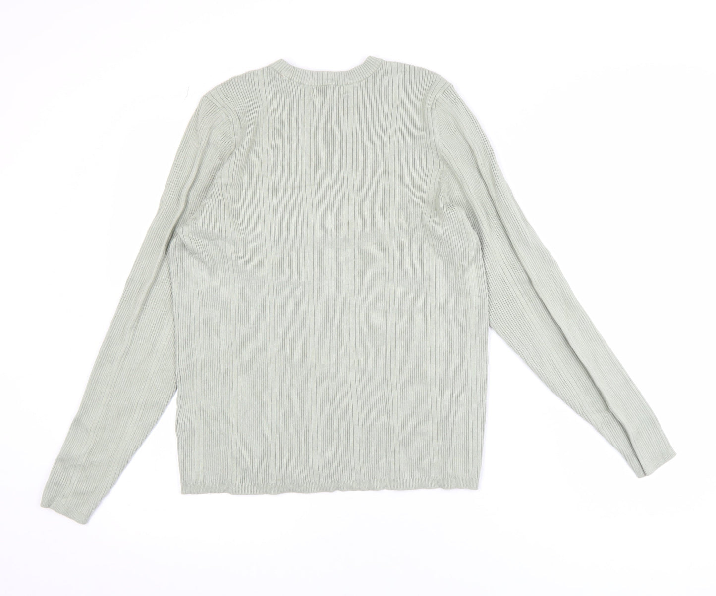 Womens UK Size 18 Marks and Spencer Green Basic T-Shirt