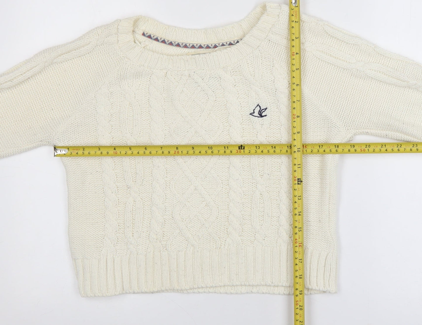 Womens UK Size 8 SoulCal & Co Ivory Pullover Jumper