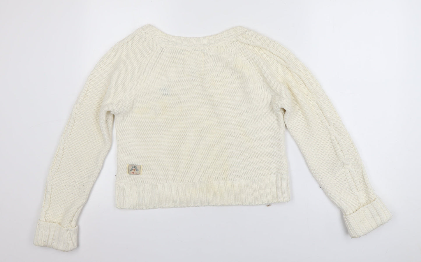 Womens UK Size 8 SoulCal & Co Ivory Pullover Jumper
