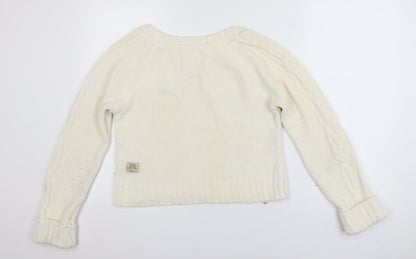 Womens UK Size 8 SoulCal & Co Ivory Pullover Jumper