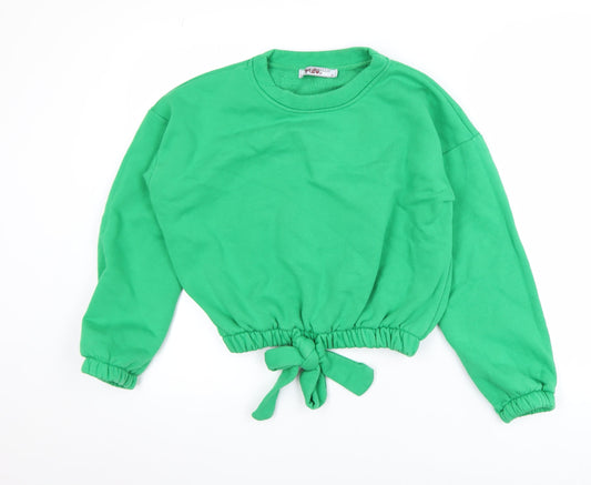 Womens UK Size M Portobello Pink Green Pullover Sweatshirt
