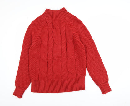 Womens UK Size M FatFace Red Pullover Jumper