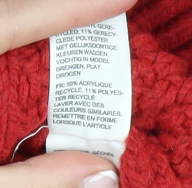Womens UK Size M FatFace Red Pullover Jumper