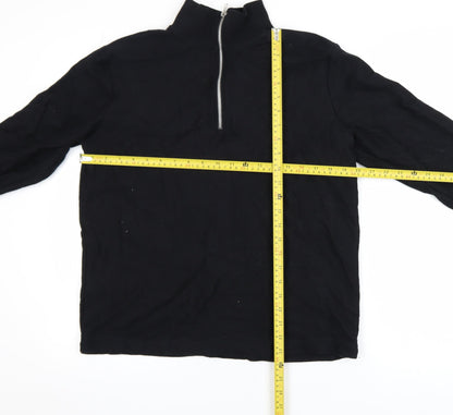 Mens UK Size S Topman Black Pullover Sweatshirt