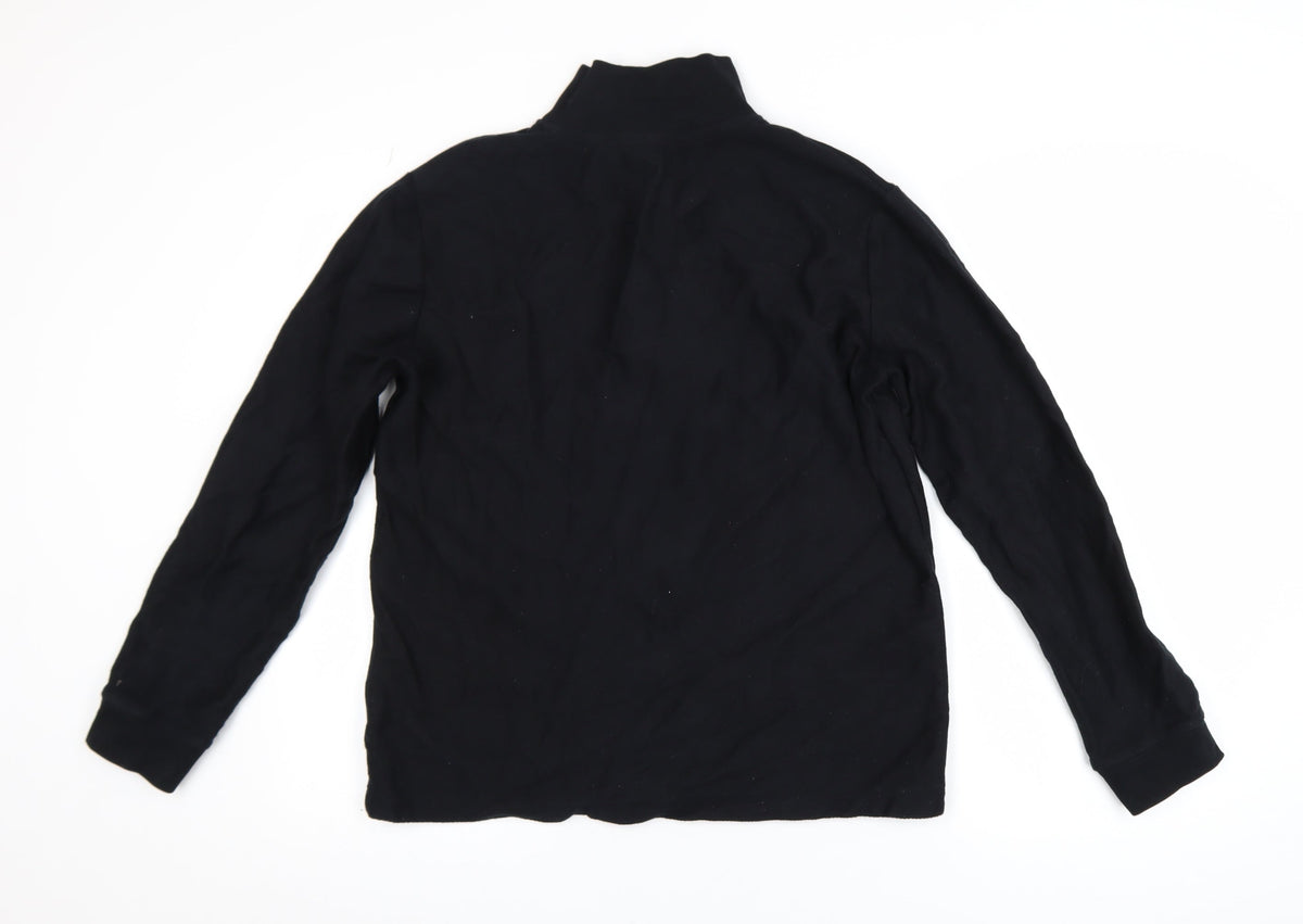 Mens UK Size S Topman Black Pullover Sweatshirt