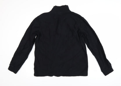Mens UK Size S Topman Black Pullover Sweatshirt