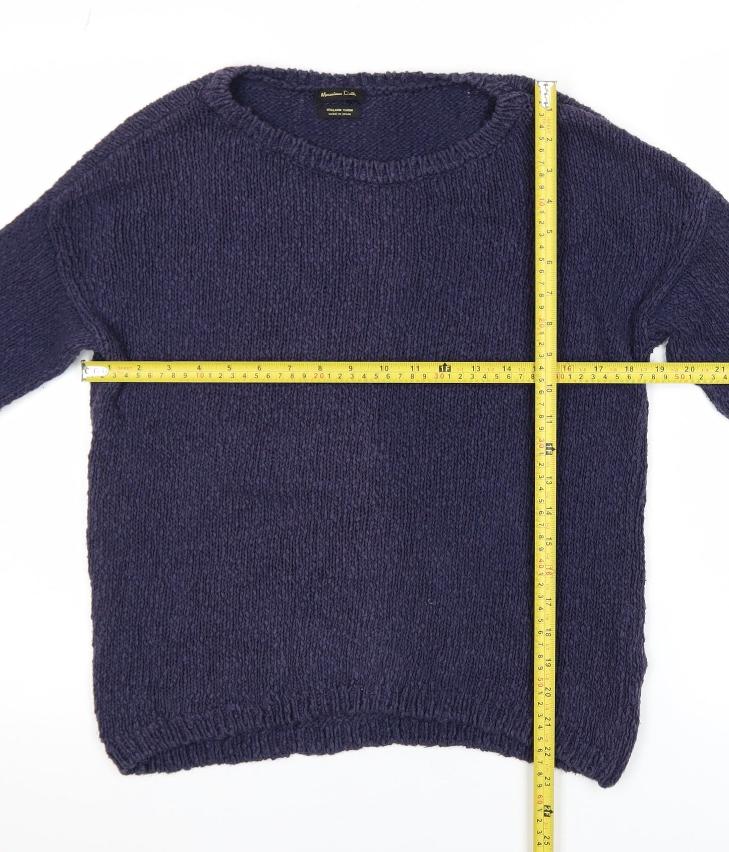 Womens UK Size 8 Massimo Dutti Blue Pullover Jumper