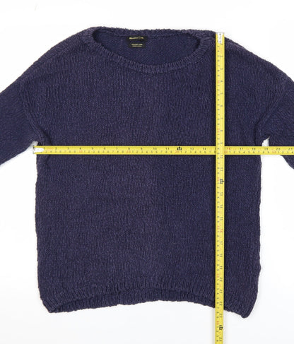 Womens UK Size 8 Massimo Dutti Blue Pullover Jumper
